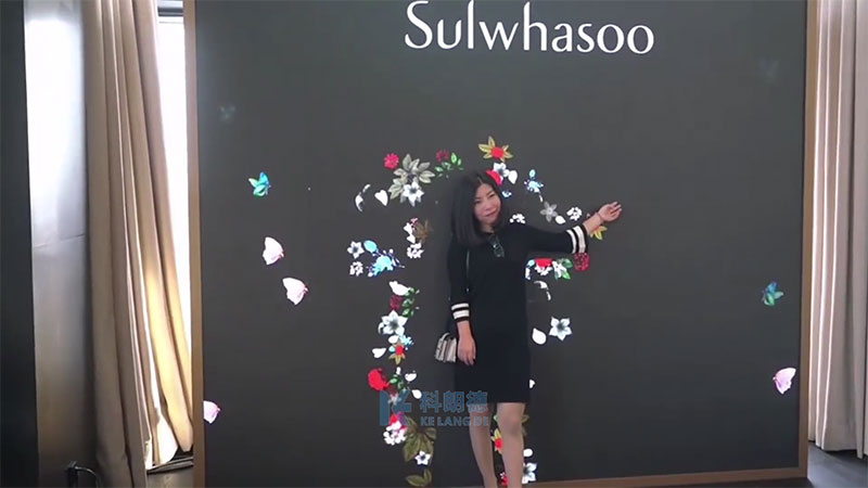 鮮花體感互動屏